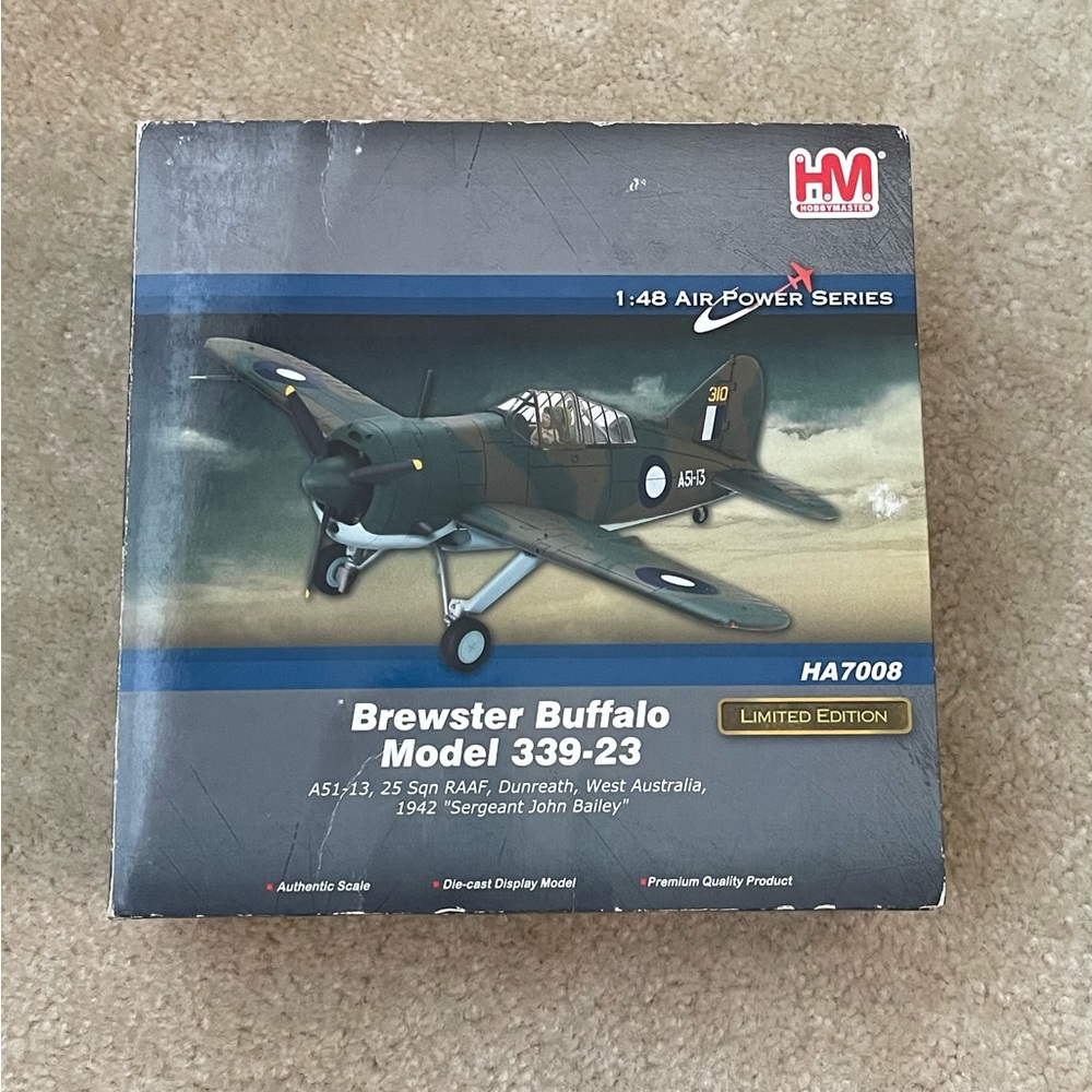 1/48 Brewster Buffalo Model 339-23 RAAF 1942 - Limited Edition - Model Plane